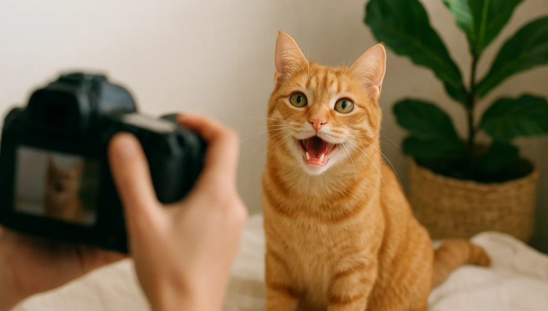 cat photoshoot