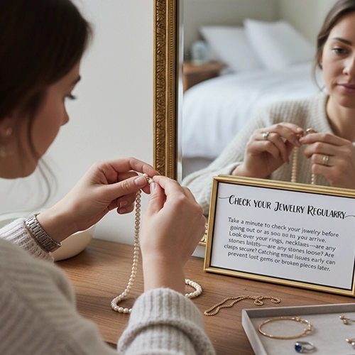 check your jewelry regularly